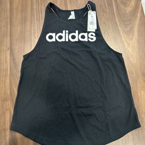 New Adidas Essentials Loose Logo Tank Top Blk/Wht Large GL0566 Size XL